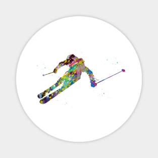 Ski Snow Boarder Magnet